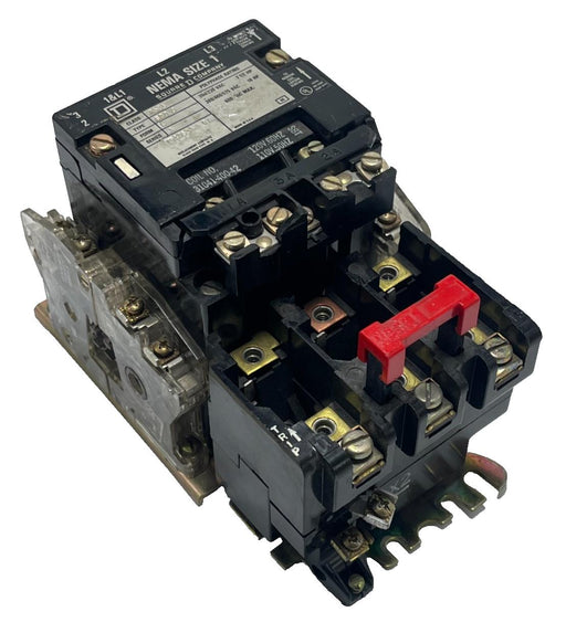 SQUARE D 8536SCO3V02-U Ser. A Magnetic Motor Starter NEMA Size 2 45A 240V Coil