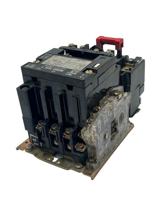 SQUARE D 8536SCO3V02-U Ser. A Magnetic Motor Starter NEMA Size 2 45A 240V Coil