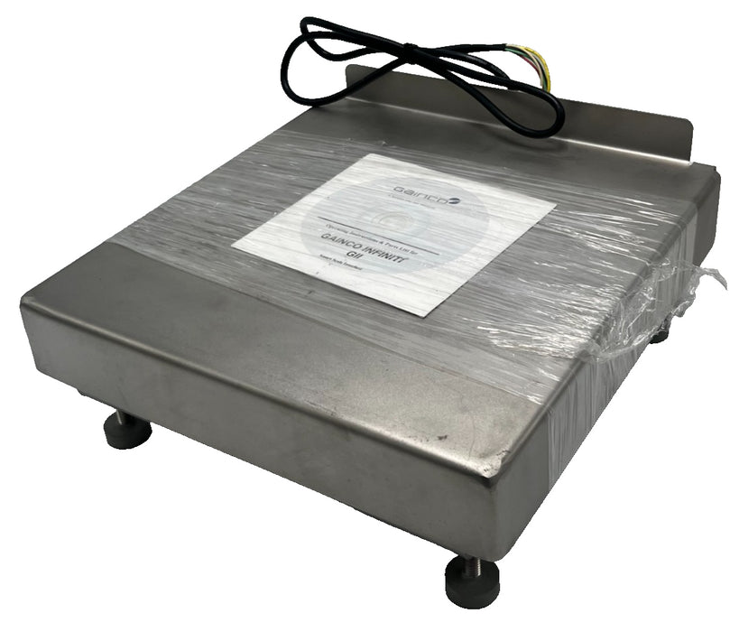 GAINCO DURAWEIGH 10x10" INDUSTRIAL BENCH SCALE BASE IP66 Washdown Food Grade S.S