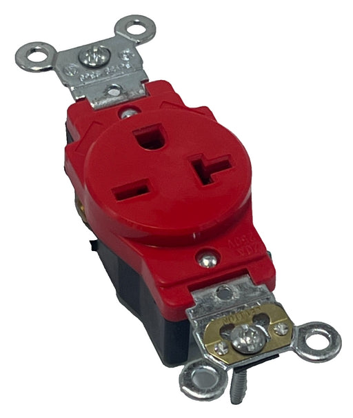 LEVITON 5461-R Duplex Receptacle Industrial Red 20A 125V NEMA 5-20R, NSMP