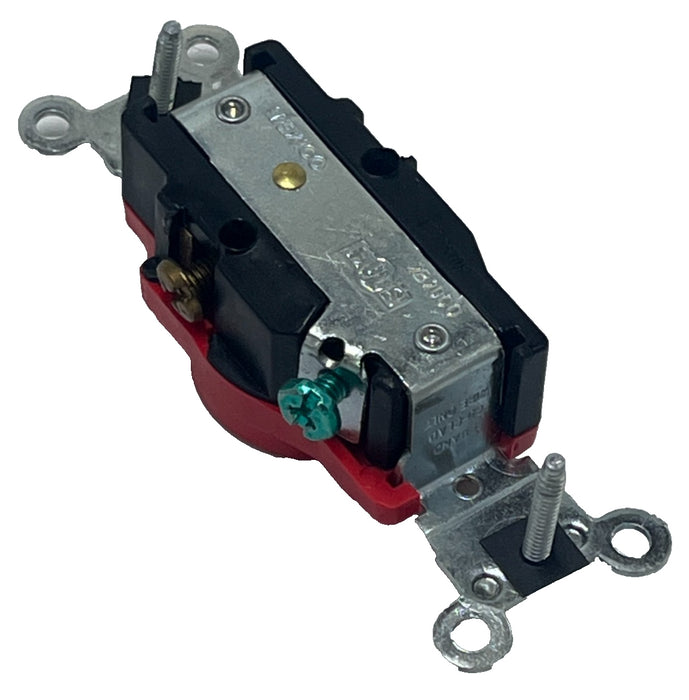 LEVITON 5461-R Duplex Receptacle Industrial Red 20A 125V NEMA 5-20R, NSMP