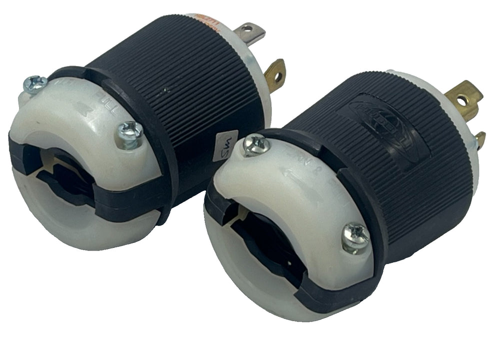 (2) HUBBELL HBL2711 Twist-Lock Industrial Plug 30A 125/250V