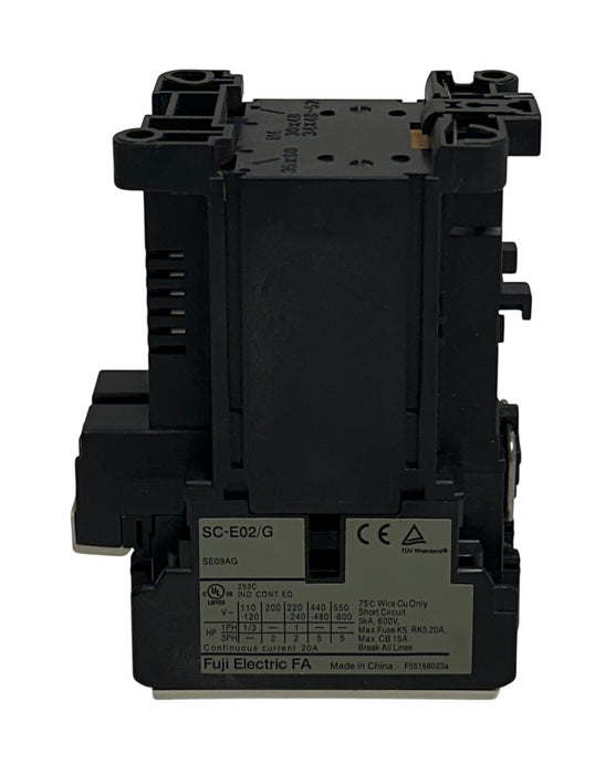 FUJI ELECTRIC SC-E02G-24VDC / SC-E02/G / SE09AG MAGNETIC CONTACTOR 24VDC NSNP