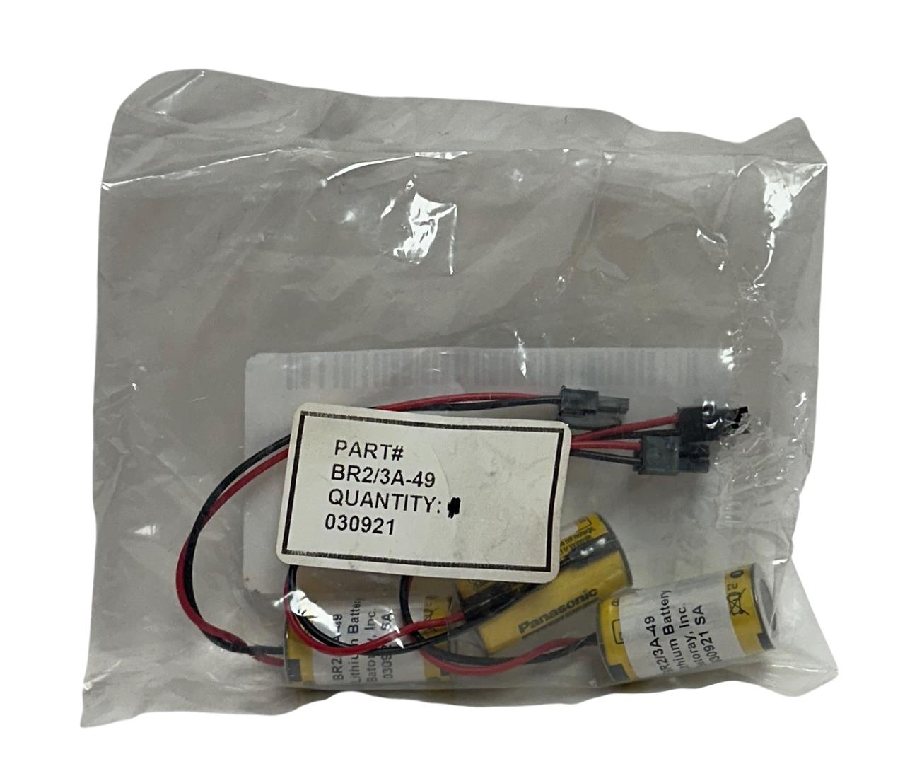 3 PANASONIC BR2/3A-49 / BR23A49 LITHIUM BATTERIES 3V 030921 / 1756-BA2 NSMP