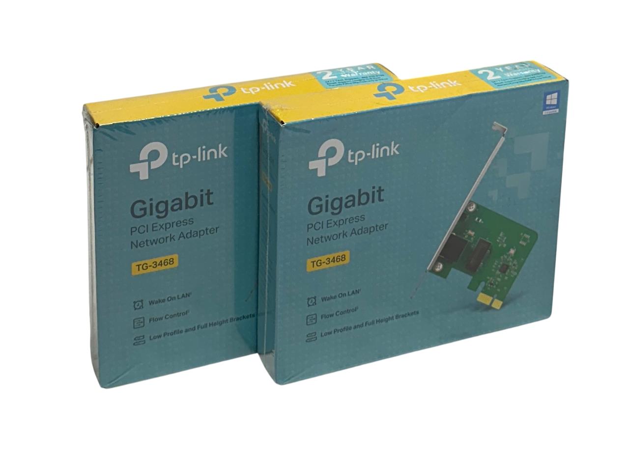 2 TP-LINK TG-3468 (UN) / 0101502028 GIGABIT PCI EXPRESS NETWORK ADAPTERS NSFS