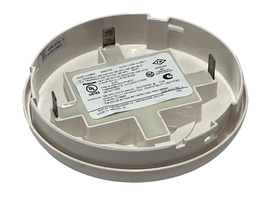 SIMPLEX 4098-9733 TrueAlarm Sensor Base Mounting Base for 4098 Series Detectors