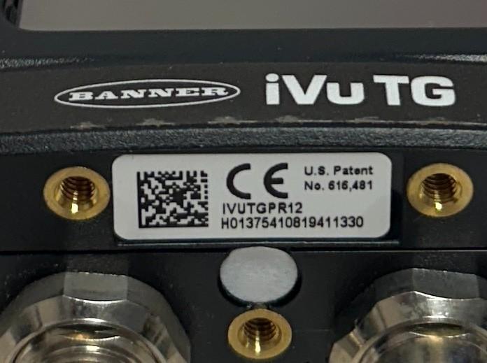BANNER IVUTGPR12 / 81941 iVu TG SENSOR I/O PNP RED RING LIGHT TOUCHSCREEN USNP
