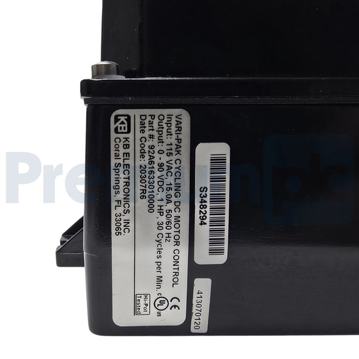 KB Electronics CAMCO 92A61633010000 Vari-Pak DC Motor Speed Control 1HP NUPI