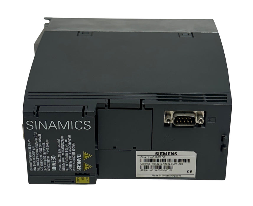 SIEMENS 6SL3210-1KE12-3UP1 / 6SL32101KE123UP1 SINAMICS G120C DP DRIVE 1HP NSMP