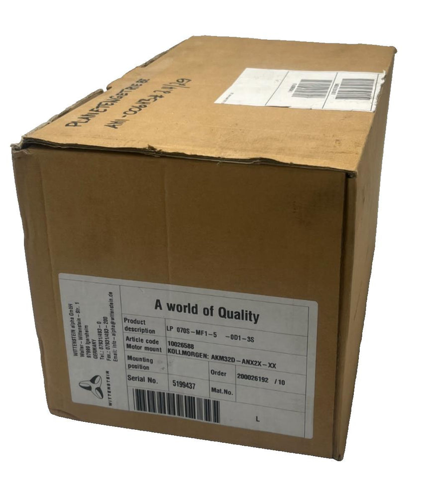 WITTENSTEIN LP-070S-MF1-5-0D1-3S GEAR BOX Planetary Gearhead 5:1 Ratio