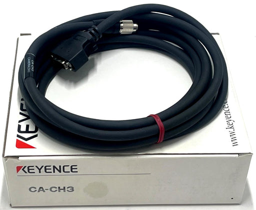 KEYENCE CA-CH3 / CACH3 CONNECTOR CAMERA CABLE L-SHAPED 3M HIGH-SPEED NSMP