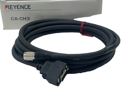 KEYENCE CA-CH3 / CACH3 CONNECTOR CAMERA CABLE L-SHAPED 3M HIGH-SPEED NSMP