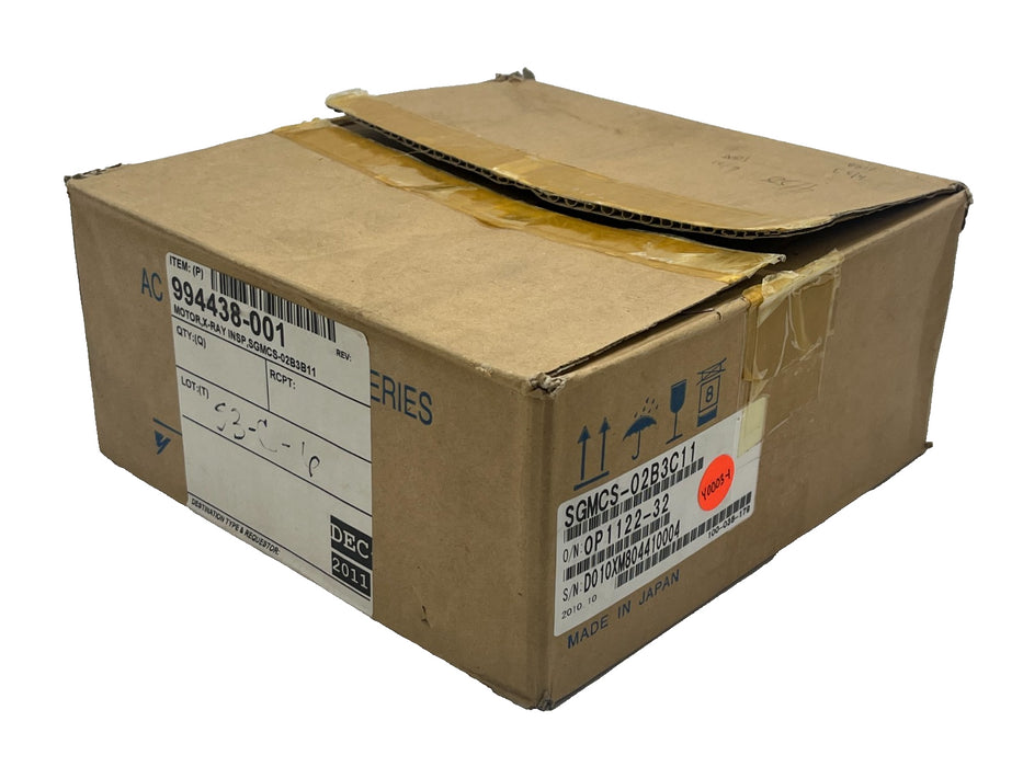 YASKAWA SGMCS-02B3B11 AC Servo Motor 200W 3000 RPM Sigma Mini SGMCS Series, NSMP