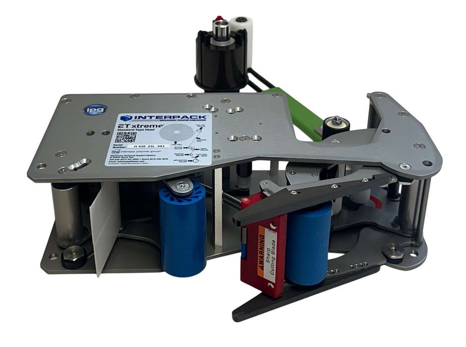 INTERPACK IPG ET xtreme STANDARD TAPE HEAD ASSEMBLY 3'' DUAL WIPERS ETX-3'' NSMP