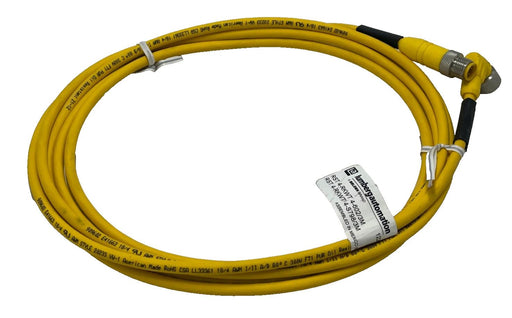 LUMBERG RST 4-RKWT M12 Male Straight to Female Right Angle 4-Pin Cordset 1228mm