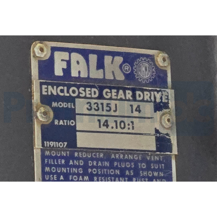 FALK 3315J-14 / 3315J14 Enclosed Gear Drive | 14.10:1 Ratio Speed Reducer 3315J