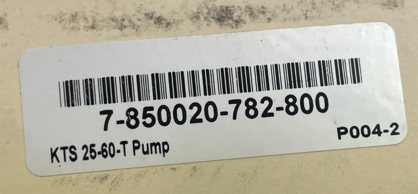 KNOLL KTS 25-60-T High-Pressure Screw Pump 14031 CNC Coolant System Hydraulic