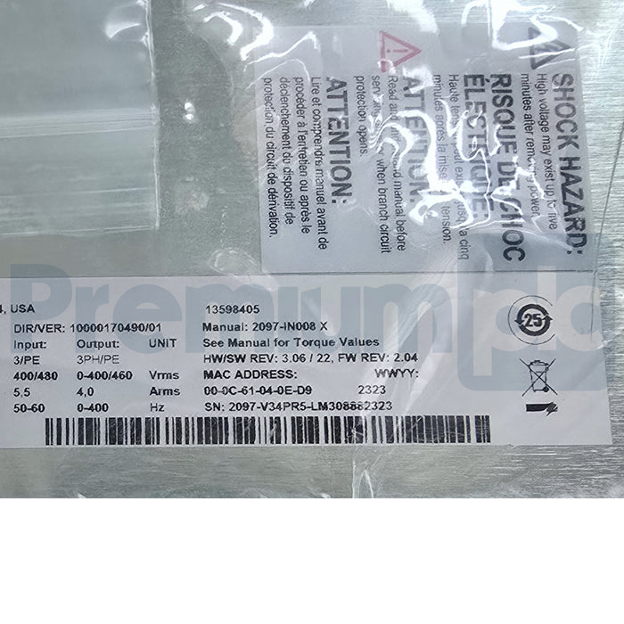 Allen-Bradley 2097-V34PR5-LM /A Kinetix 350 EtherNet/IP Servo Drive 2.0kW NSMP