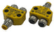 2 Turck VB2-FSM4.4/2FKM4 M12 Y-Splitter 4-Pin Male to (2x) 4-Pin Female IP68 New