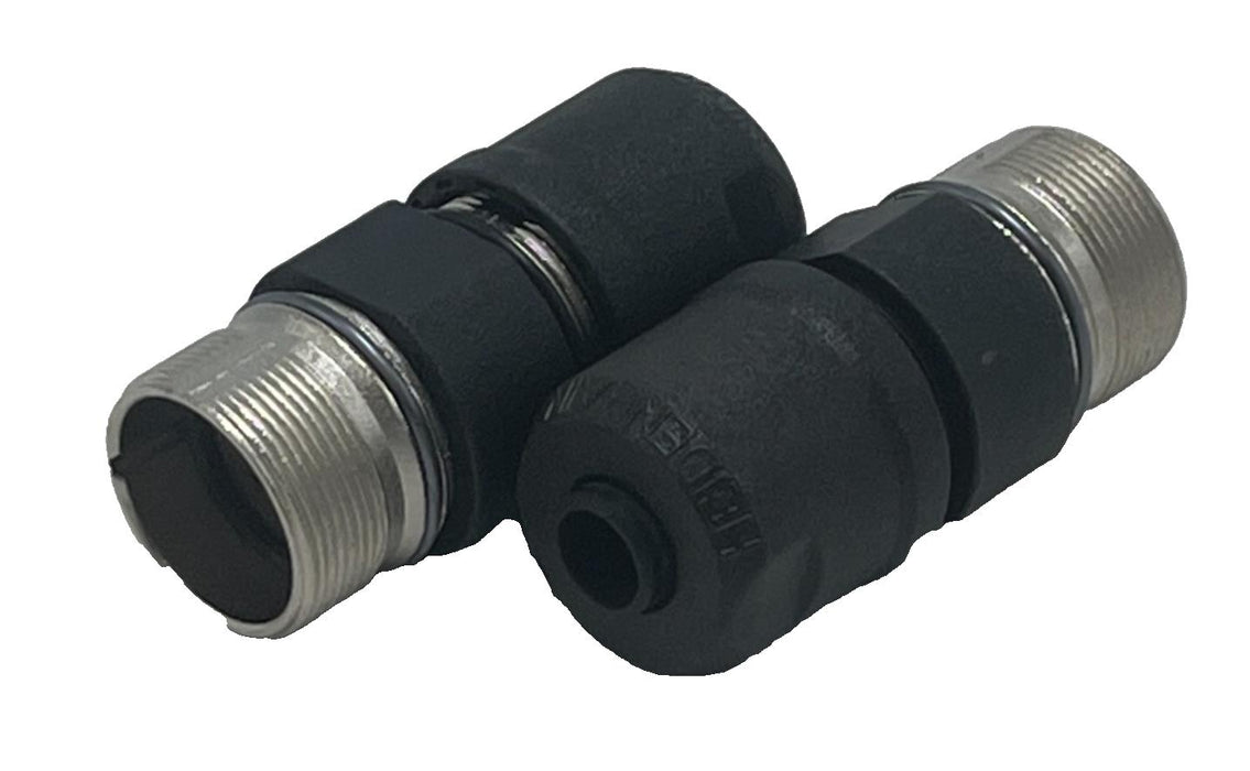 (2) Heidenhain 291698-02 M23 Female Connector 12Pin Circular Coupling Solder New