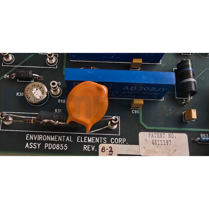 ENVIRONMENTAL ELEMENTS CORP. PD0855 REV. B-3 I/O PROCESSOR CARD RECONDITIONED