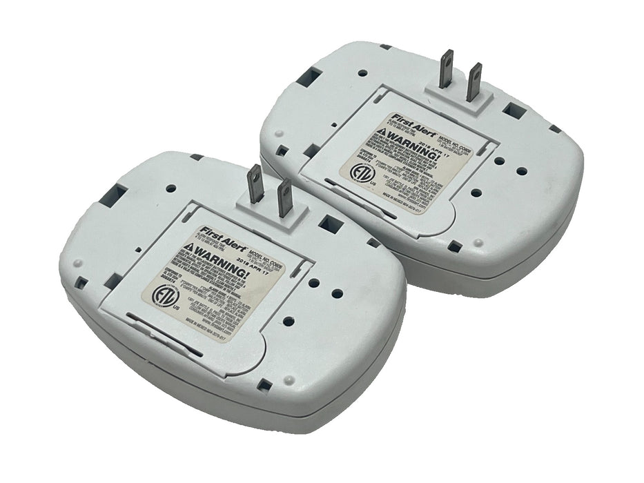 (2) First Alert CO605B Carbon Monoxide Alarm CO Detectors 9V Battery Powered