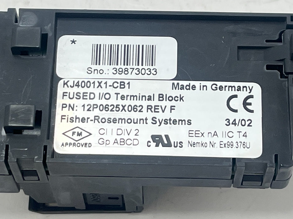 Fisher Rosemount KJ4001X1-CB1 DeltaV I/O Module M-Series Analog Input AI 8-Ch