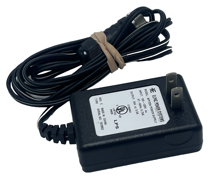 ELPAC WP1224 Power Supply AC Adapter 24VDC 0.5A 500mA Wall Wart UL Listed