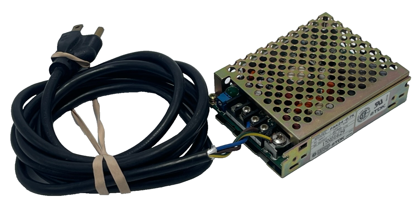 TDK FAK24-0.7K Power Supply 24VDC 0.7A KEPCO FAK Series AC Input Open Frame