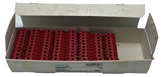 BOX OF 39 NEW Siemens 8WA1 011-1BF21 Red Feed-Through Terminal Block 2.5mm²