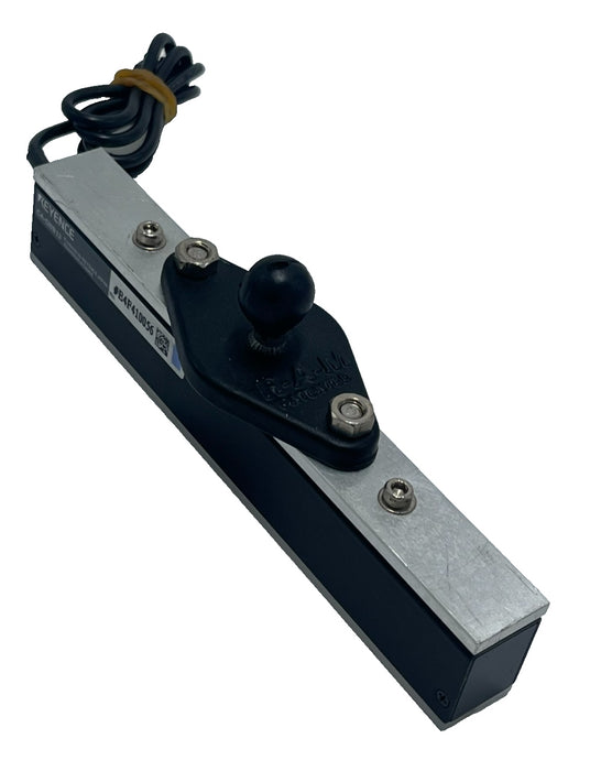 Keyence CA-DBB13 Blue LED Bar Light, OP-42282 Diffuser Plate, 1/2" ram ball