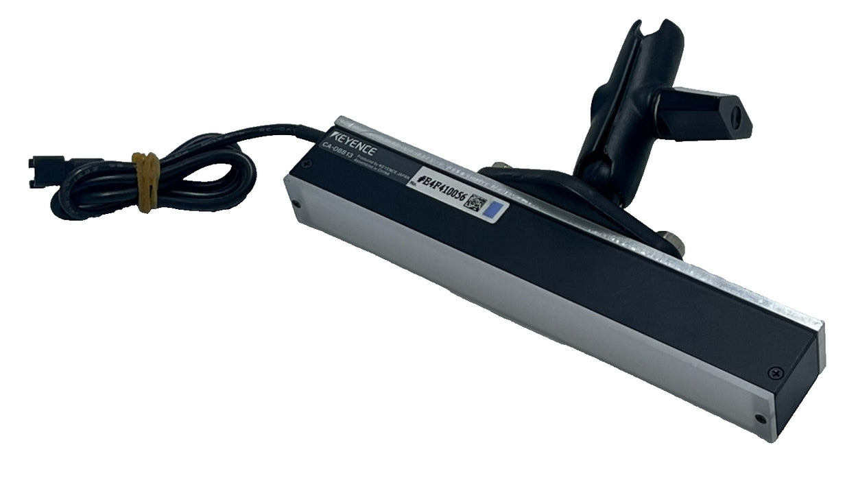 Keyence CA-DBB13 Blue LED Bar Light, OP-42282 Diffuser Plate, 1/2" ram ball