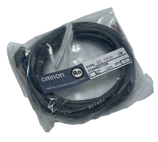 (5) OMRON EE-1010 Sensor Extension Cable 2M Length M8 Connector 4-Pin Straight
