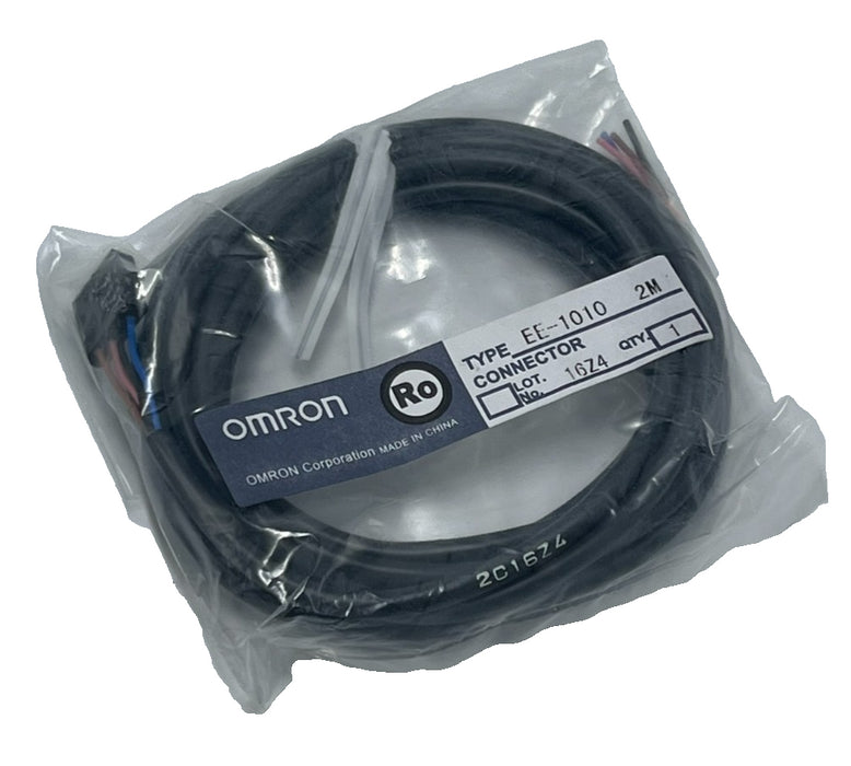 (5) OMRON EE-1010 Sensor Extension Cable 2M Length M8 Connector 4-Pin Straight