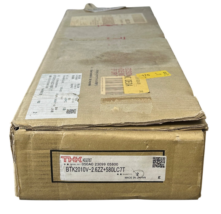 2 THK BTK2010V-2.6ZZ+580LC7T Ball Screws BTK2010V26ZZ580LC7T OEM 23'' NSMP
