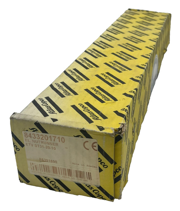 Atlas Copco ETV ST31-20-10 Electric Nutrunner Angle Head 20Nm I/O Cable, NSMP