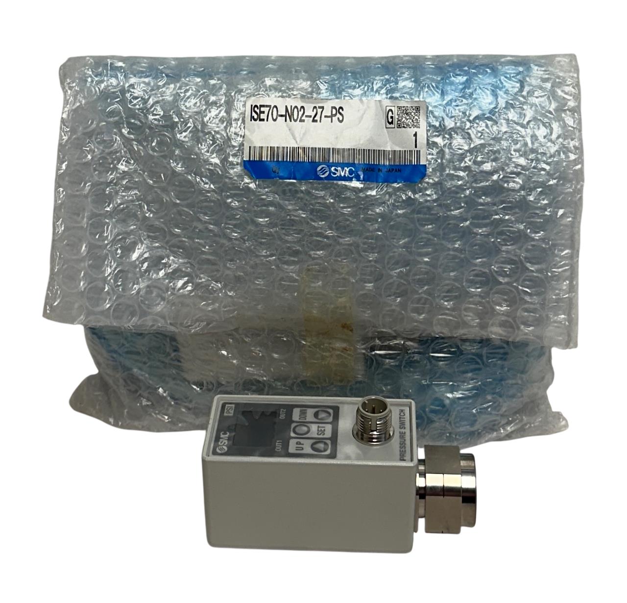 SMC ISE70-N02-27-PS / ISE70N0227PS Digital Pressure Switch ISE70/75 12-24V NSMP