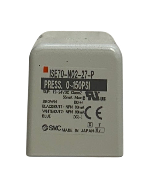 SMC ISE70-N02-27-PS / ISE70N0227PS Digital Pressure Switch ISE70/75 12-24V NSMP