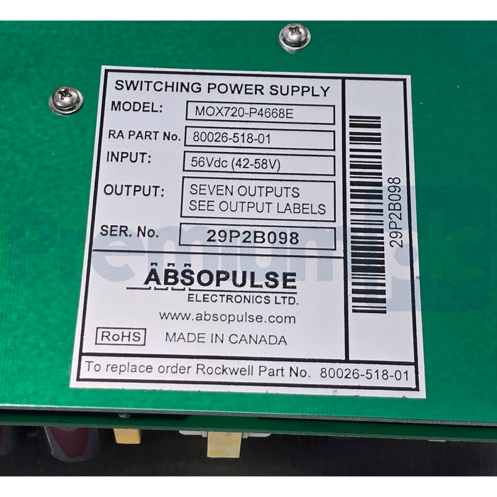 Allen Bradley Absopulse 80026-518-01-R | MOX720-P4668E DC/DC Power Supply NSMP