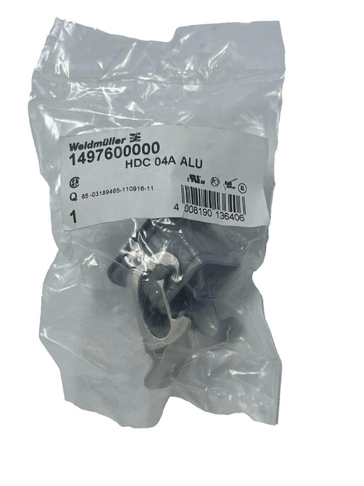 Weidmuller 1497600000 HDC 04A ALU Heavy Duty Connector Base Bulkhead Mount Size