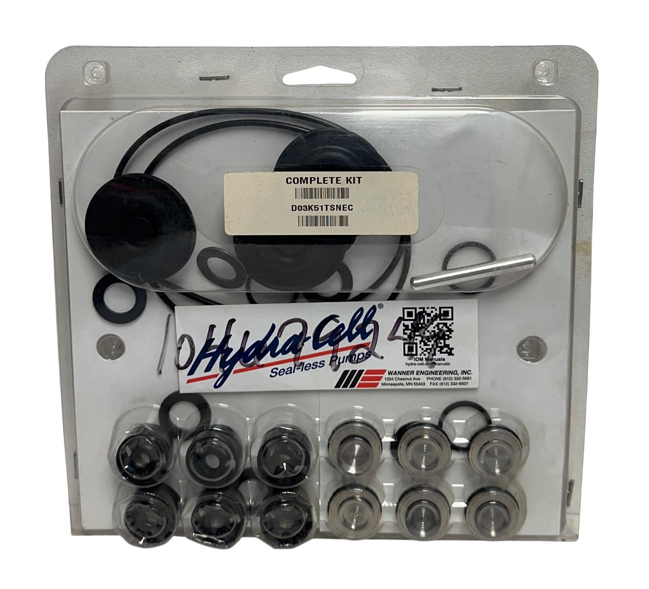 Hydra-Cell WANNER D03K51TSNEC Complete Seal-less Pump Kit OEM NSFS