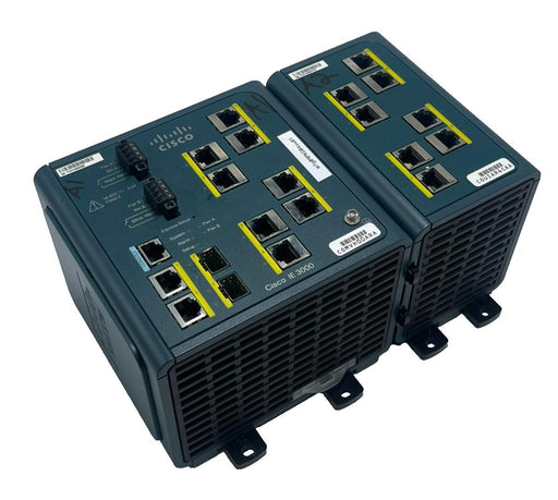 Cisco IE-3000-8TC-E Industrial Ethernet Switch w/ 8-Port IEM-3000-8TM= Expansion
