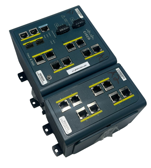 Cisco IE-3000-8TC-E Industrial Ethernet Switch w/ 8-Port IEM-3000-8TM= Expansion