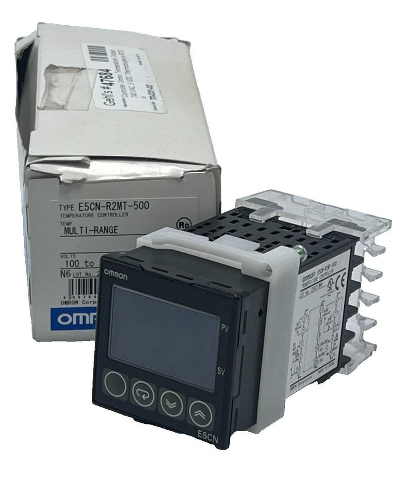 OMRON E5CN-R2MT-500 Digital Temperature Controller 1/16 DIN 100-240VAC Relay