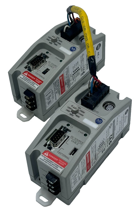 (2) ALLEN-BRADLEY 1761-NET-AIC SER B Advanced Interface Converter PLC Micrologix