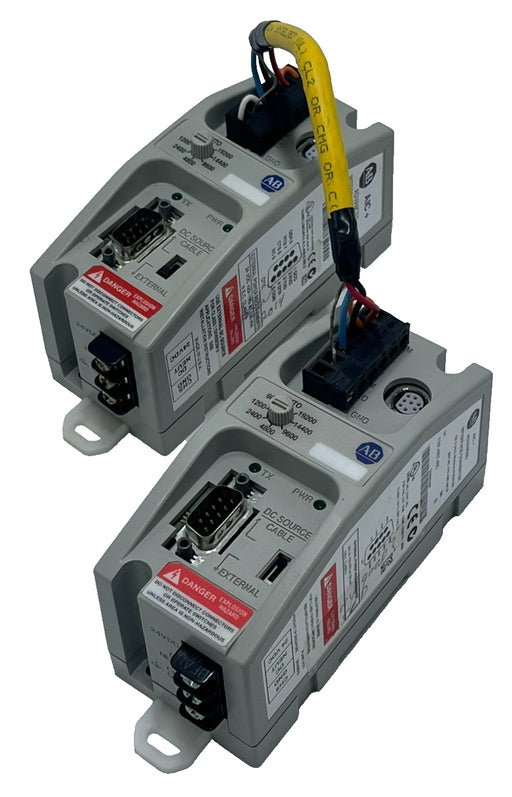 (2) ALLEN-BRADLEY 1761-NET-AIC SER B Advanced Interface Converter PLC Micrologix