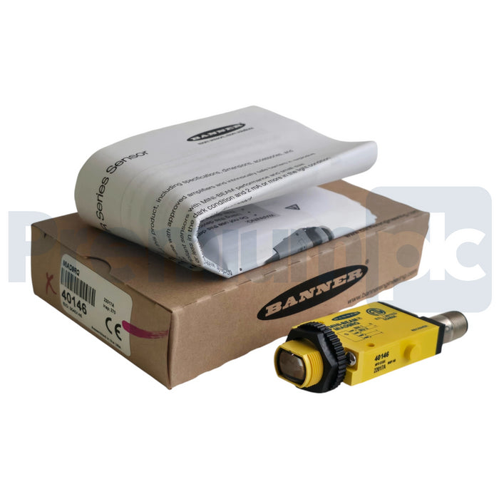 Banner MIAD9RQ | 40146 Mini-Beam Photoelectric Sensor Receiver NAMUR M12 QD NSMP