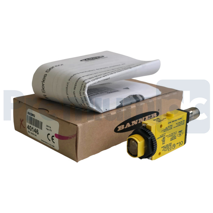 Banner MIAD9RQ | 40146 Mini-Beam Photoelectric Sensor Receiver NAMUR M12 QD NSMP