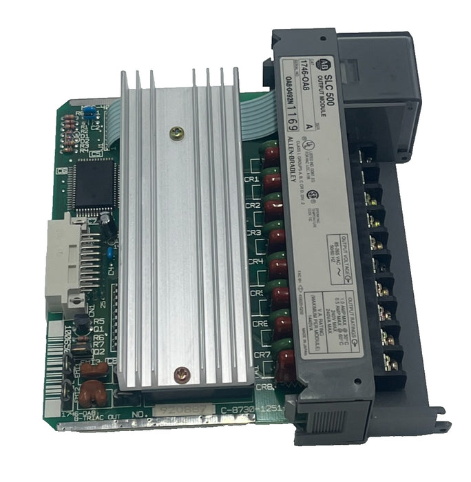 ALLEN BRADLEY 1746-OA8 SER A 8 Pt 120VAC/240VAC Relay Output Module AB SLC 500