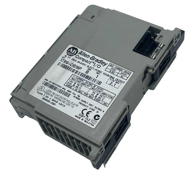 ALLEN BRADLEY 1769-OB16P SER B 16 Pt 24VDC POSITIVE LOGIC Output Module